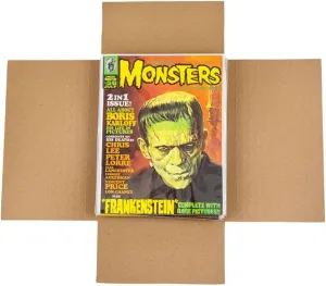 Gemini Magazine and Comic Book Mailers for Shipping (8.5x11x2’’ – 100 Pack) | US-Made Corrugated Cardboard Stay Flat Mailers with Expandable Capacity | Great For Shipping Documents, Photos, and More.