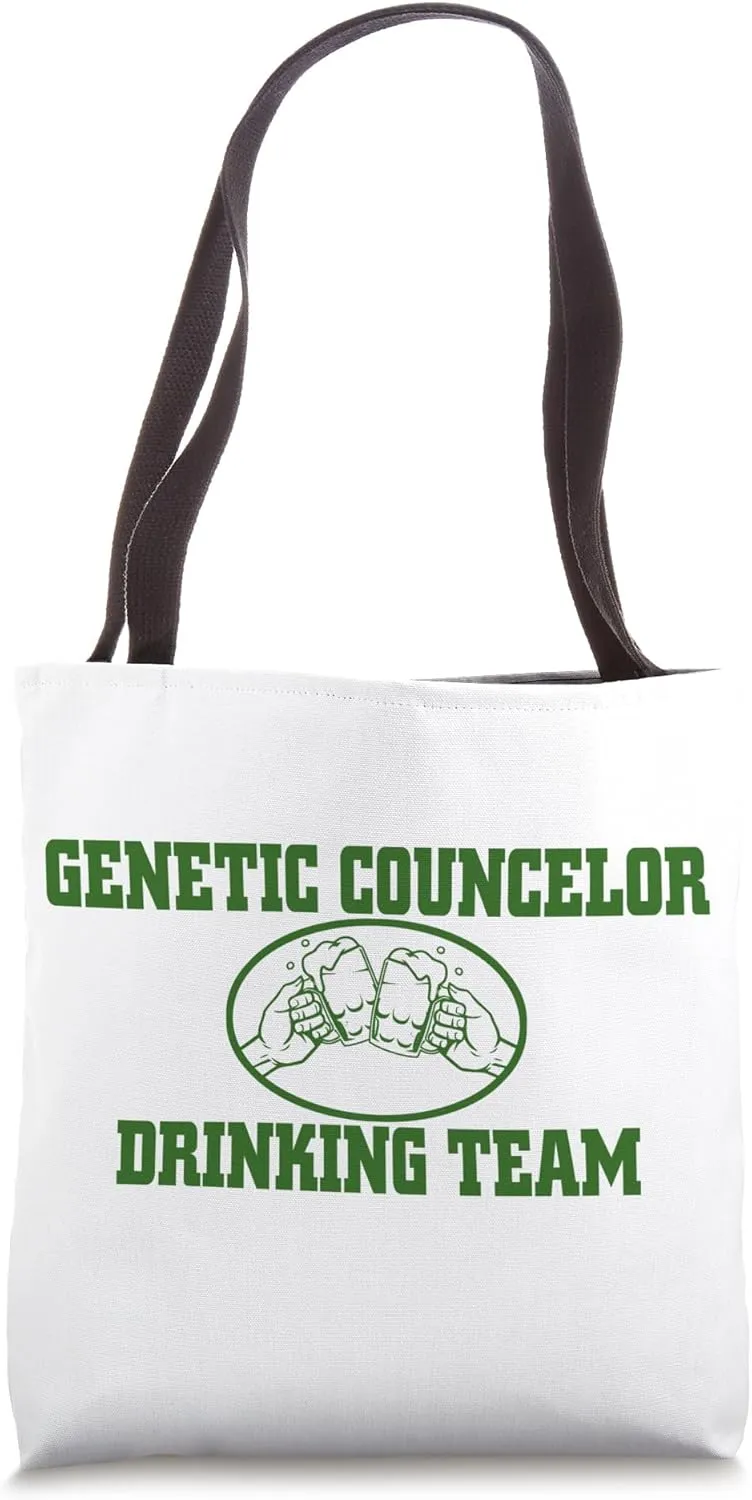 Genetic Counselor Drinking Team Fun DNA Counseling Genetics Tote Bag