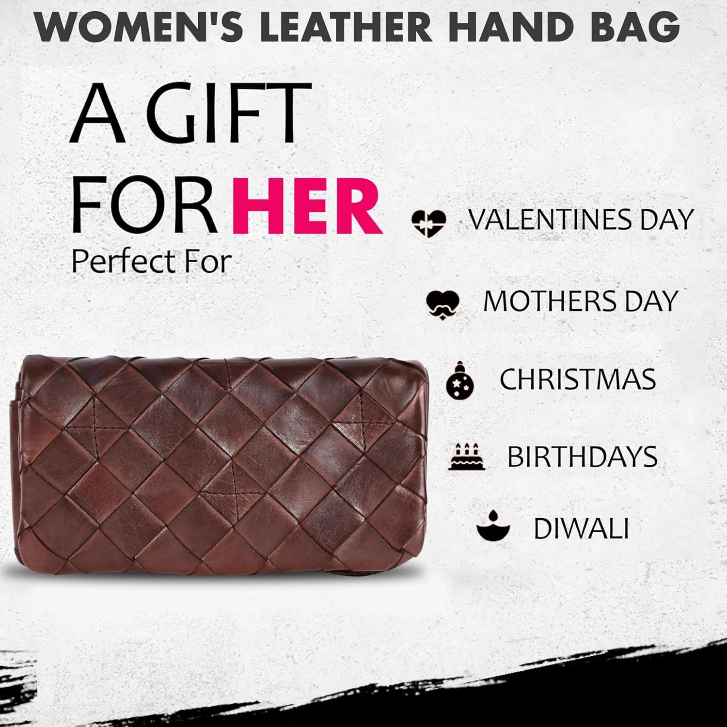 Genuine Leather Wallets for Women, Small Wallet for Ladies Zipper Coin Purse Credit Card Holder with Strap (VL-167-BROWN)