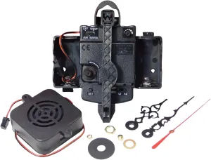 German Clock Movement with Dual Bell Chime - Ultra-Quiet Mechanical Movement for 1/4" Thick Dials (Compatible with Hermle 2214/2215/2114/2115)​​