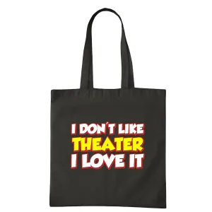 Gift for Theatre Lovers Actor Actress Stage Director Navy Black Multicolor Canvas Tote Bag