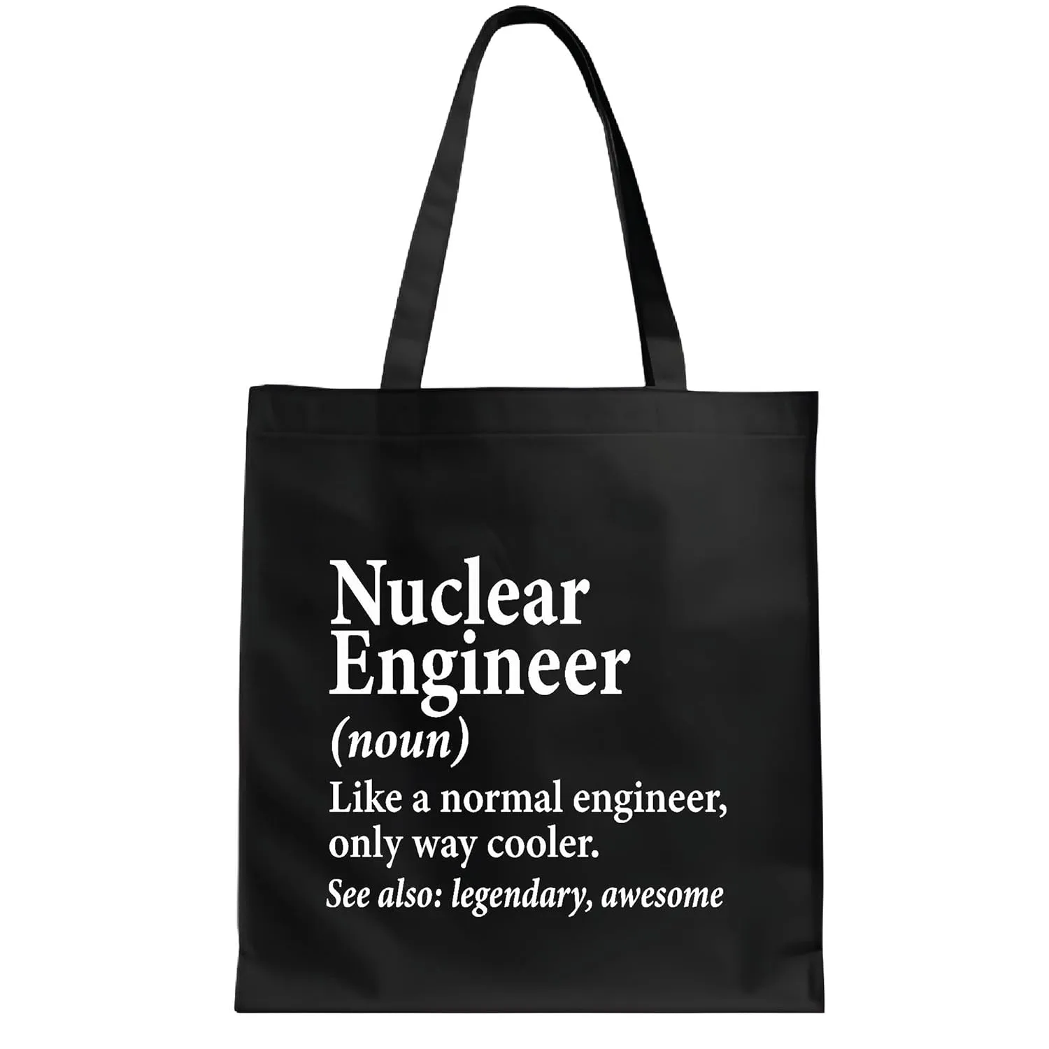 Gifts for Nuclear Engineering Graduates and Professionals Navy Black Multicolor Canvas Tote Bag