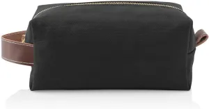 GiftsForYouNow Black Dopp Kit, Canvas Material, Toiletry Bag