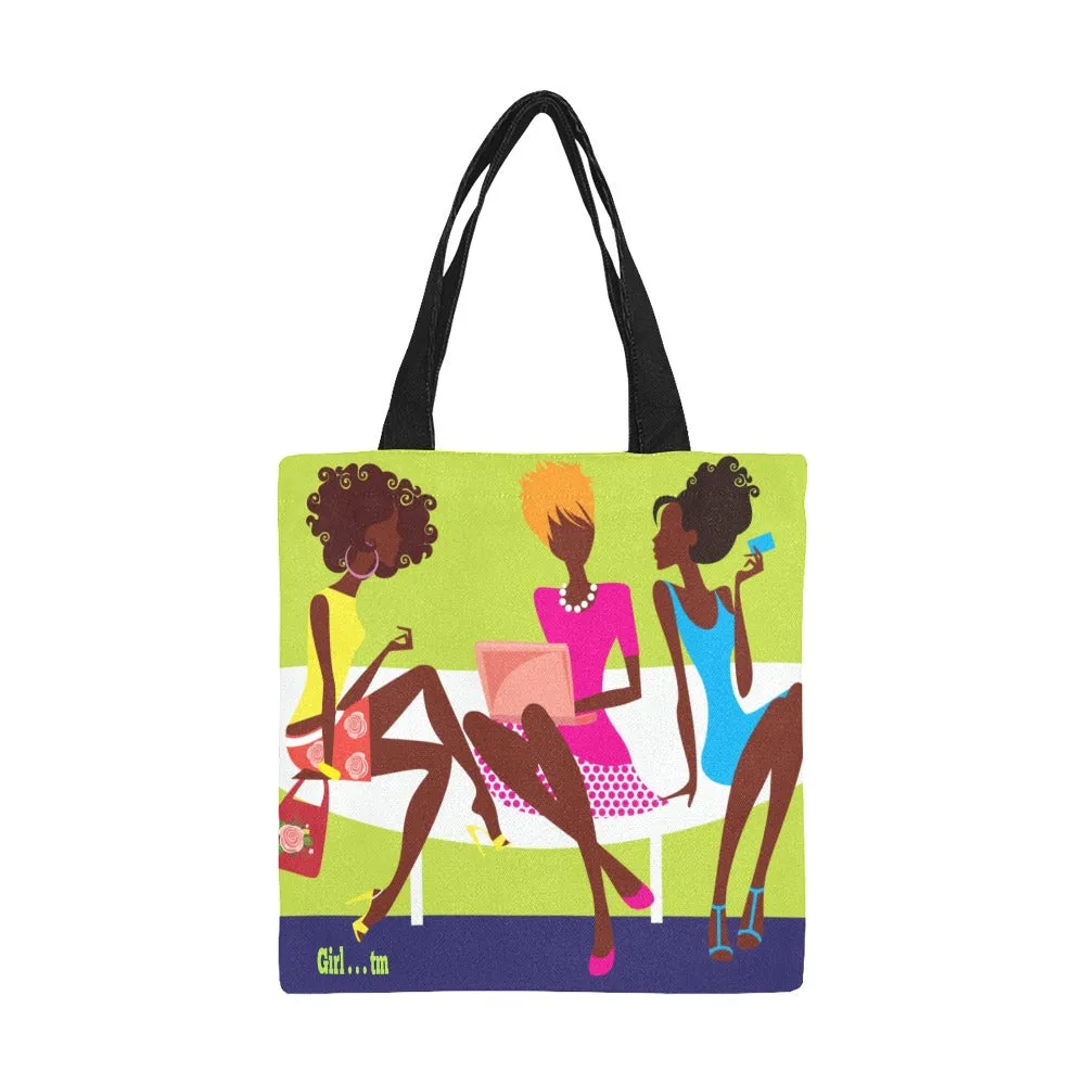 Girl 3 Entrepreneur Divas Canvas Tote Bag