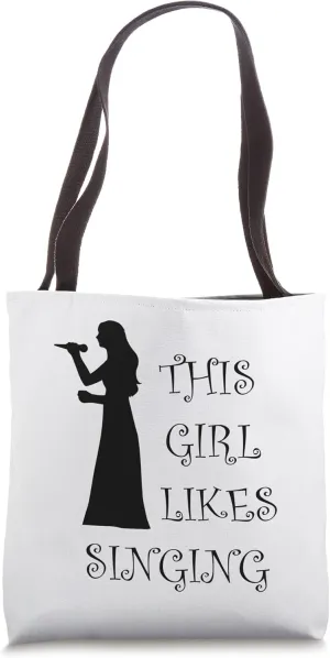 Girl Likes Singing Voice Coach Vocal Training Tote Bag