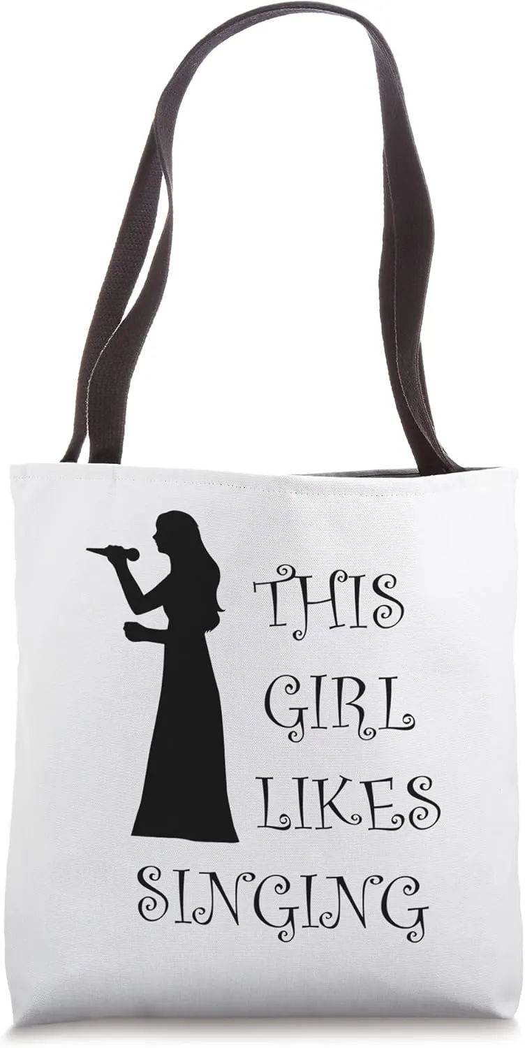 Girl Likes Singing Voice Coach Vocal Training Tote Bag