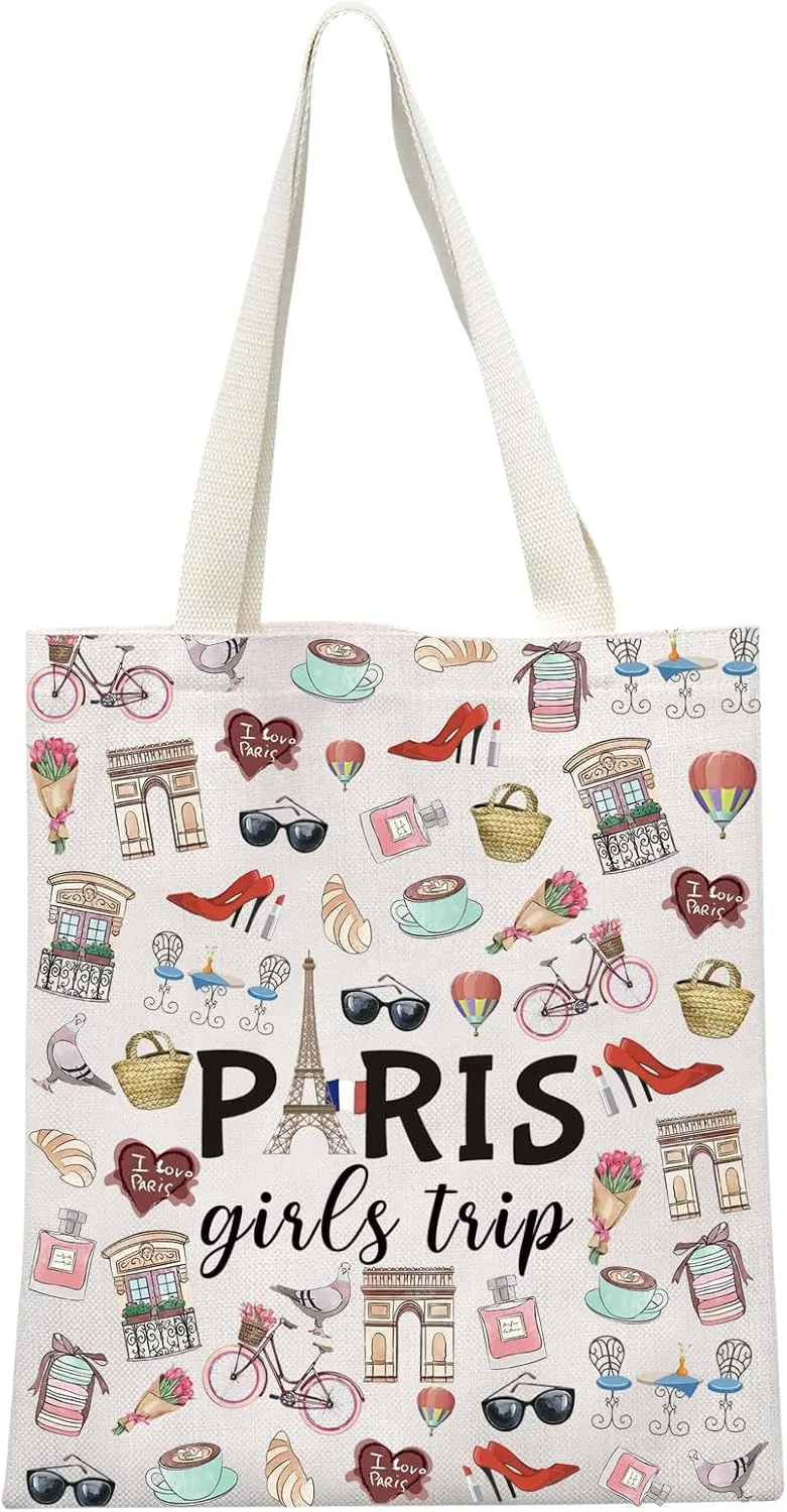 GJTIM Paris Trip Gift: Weekend Vacation Theme Travel Bag