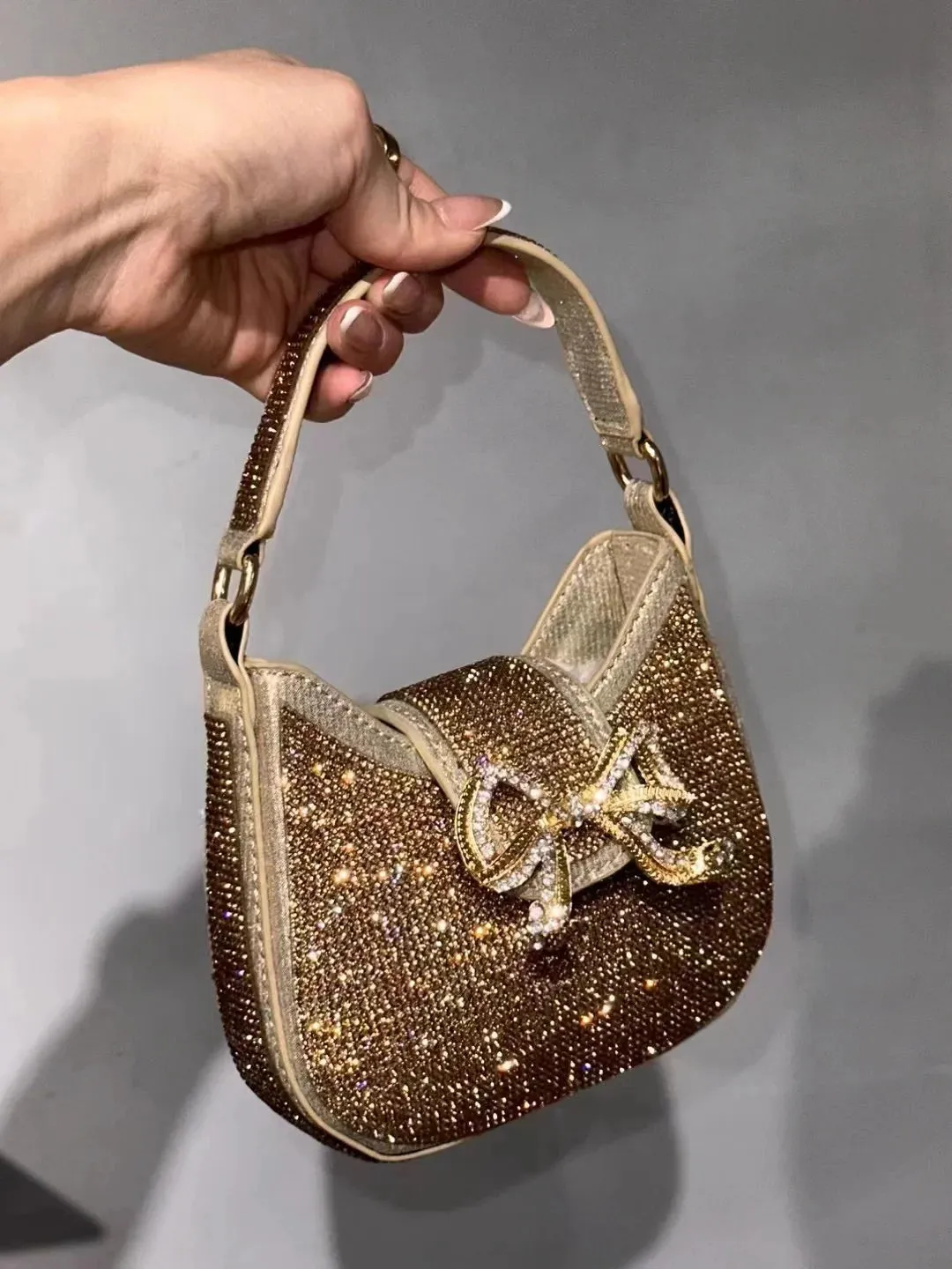 Glittery Mini Diamond Clutch