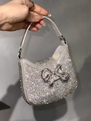Glittery Mini Diamond Clutch