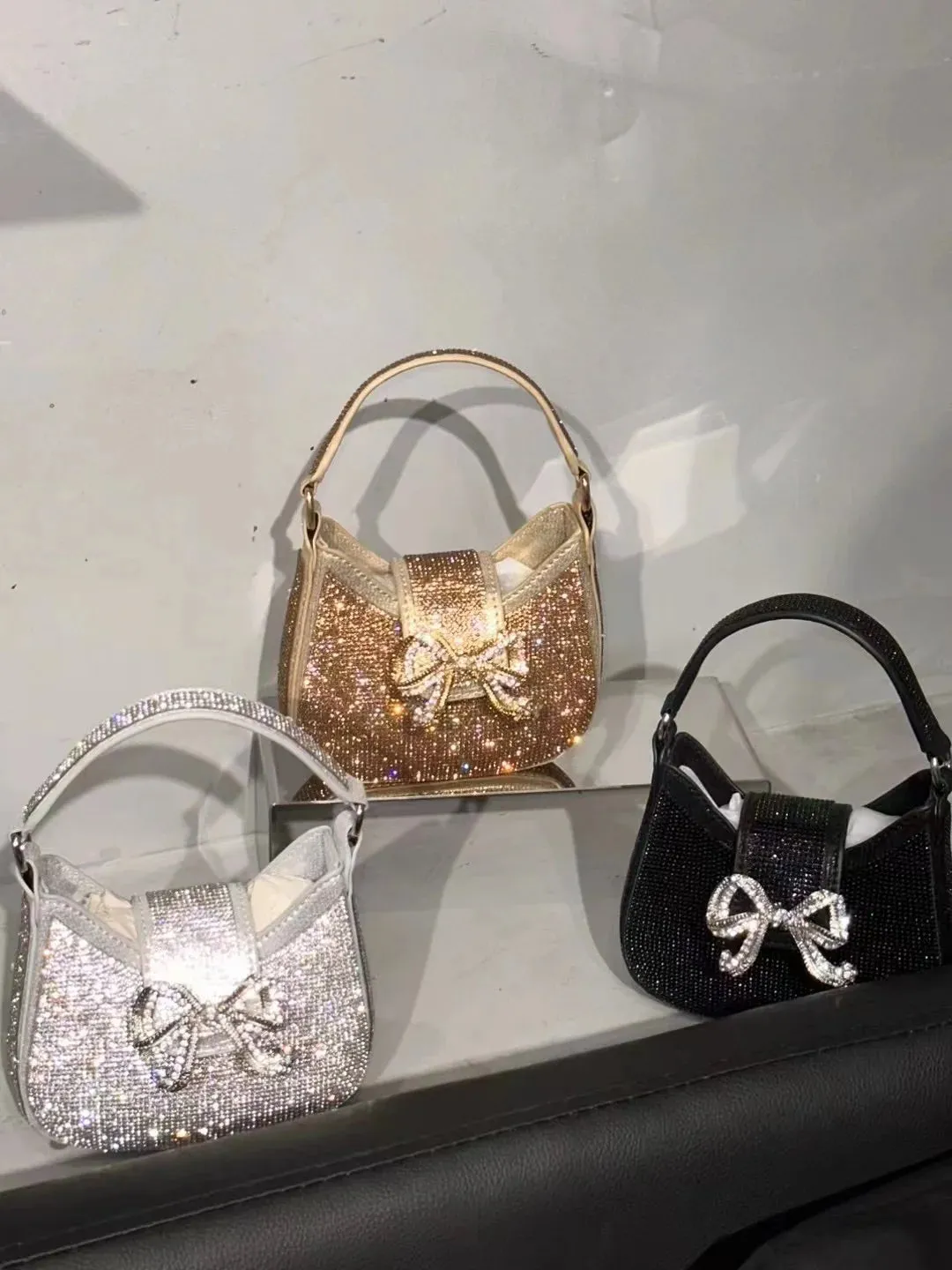 Glittery Mini Diamond Clutch