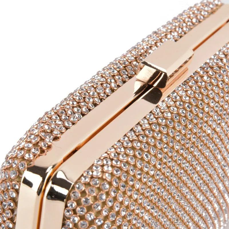 Gold Crystal Clutch