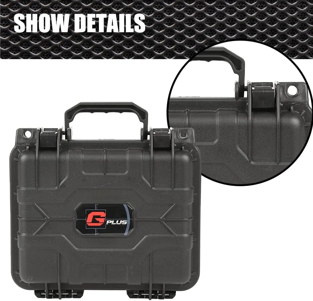 Graded Card Storage Box Compatible with PSA BGS SGC One Touch Deep Travel Size Weatherproof Case Waterproof Slab with Impact Absorbing Dual Foam Slots(Black)