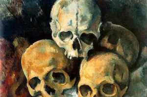 GRANDART.COM - Pyramid of Skulls - Canvas Wall Art By Paul Cezanne