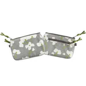 Grey Spring Blossom Juliet Coin Purse by Earth Squared