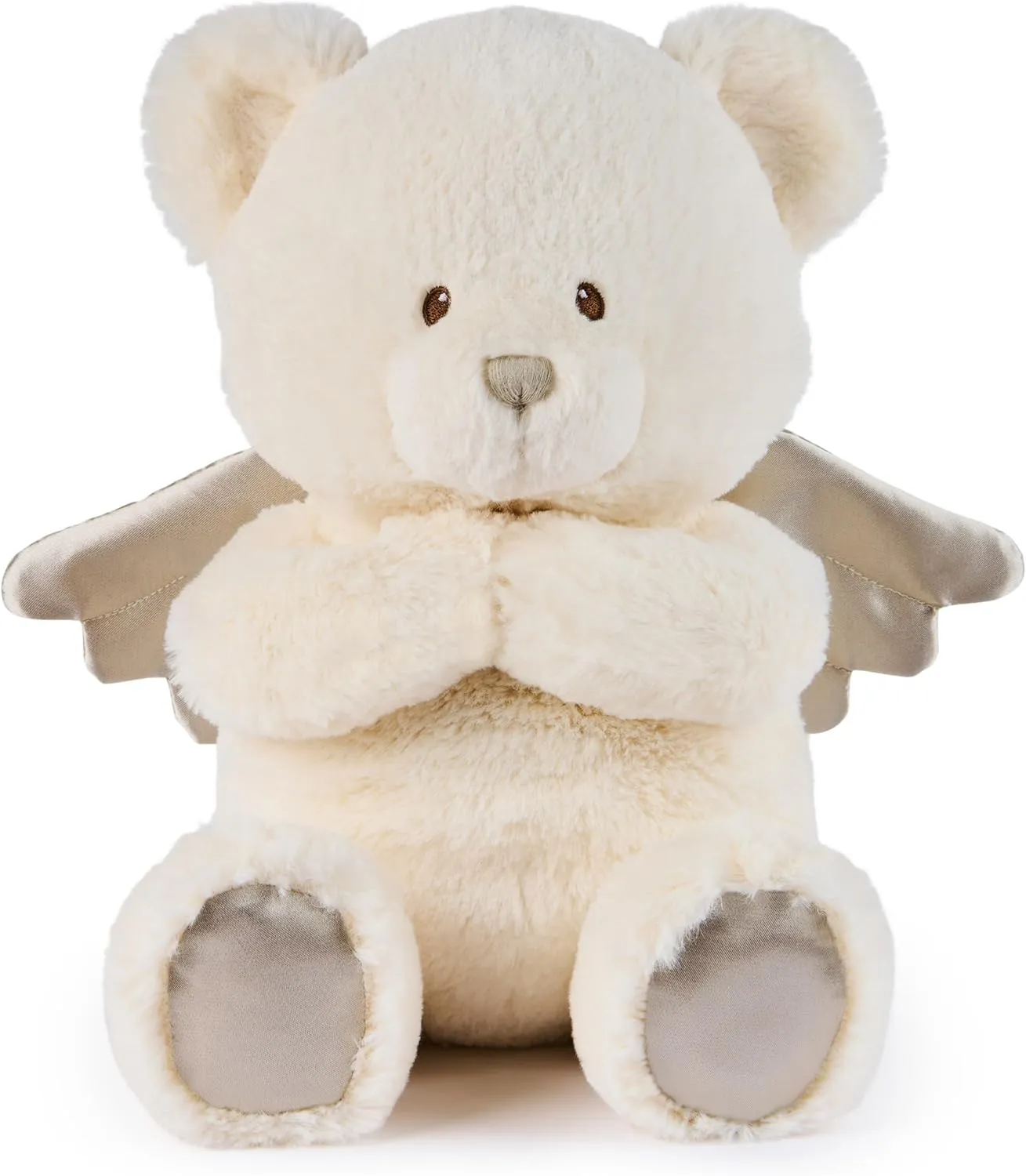 GUND Baby Angel Bear with Wings, Spiritual Teddy Bear with Chime Sound, Sensory Toy for Babies and Newborns, White, 9”
