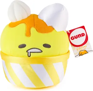 GUND Sanrio Gudetama The Lazy Egg Stuffed Animal, Gudetama Ice Cream Cup, Plush Toy for Ages 1 and Up, 9”