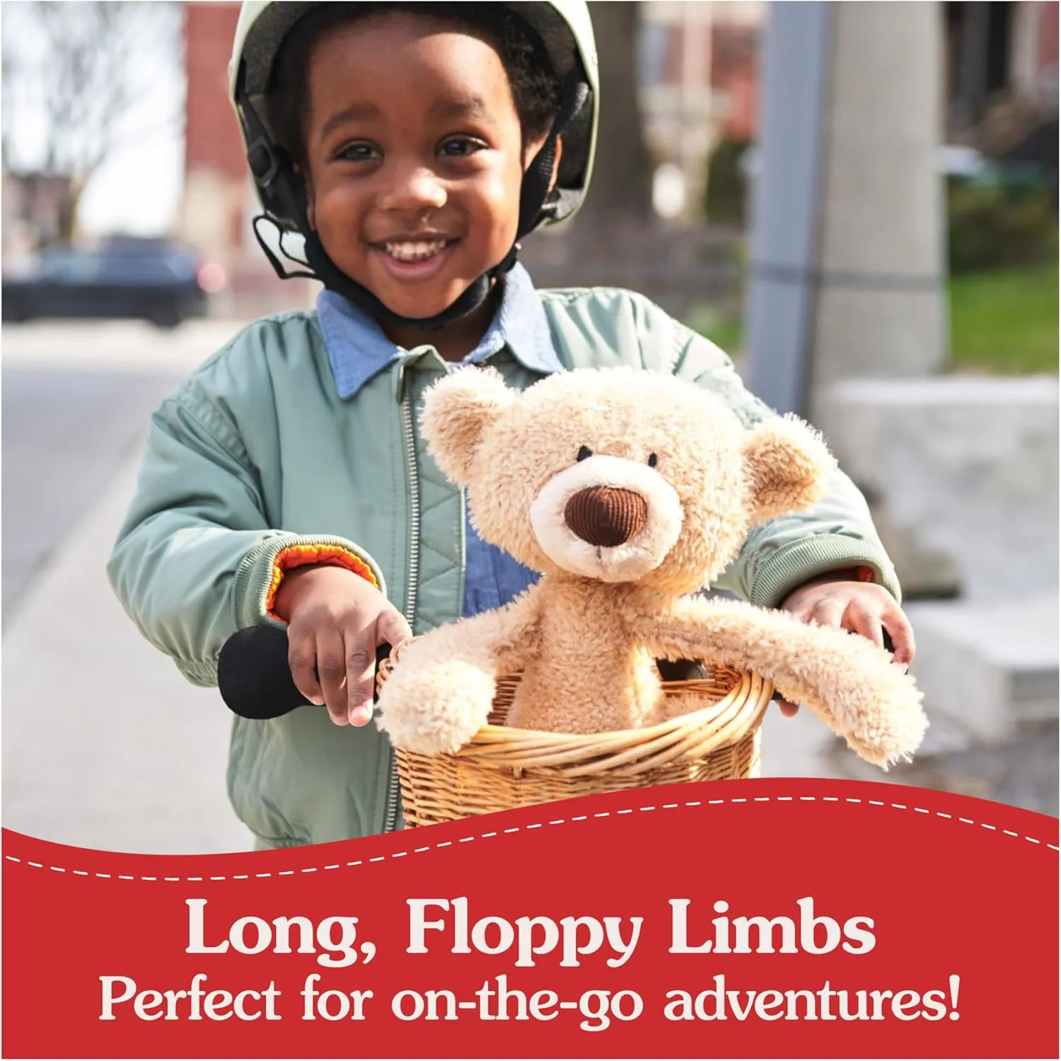 GUND Toothpick Classic Teddy Bear, Premium Stuffed Animal for Ages 1 and Up, Beige, 15”