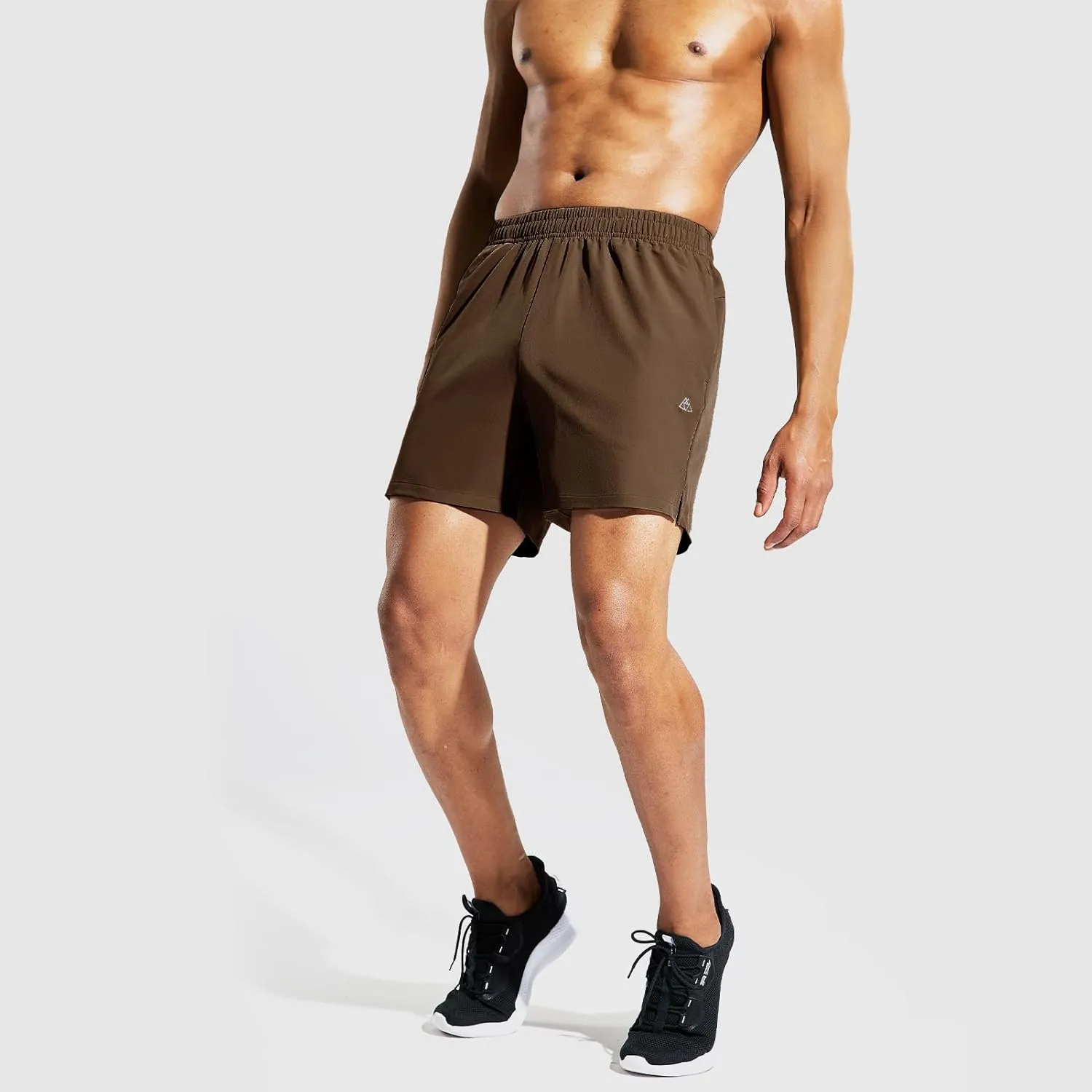 Haimont Men's Athletic Running Shorts 5 Inches for Gym Sports Active Workout with Pockets, Quick Dry, Water Resistant