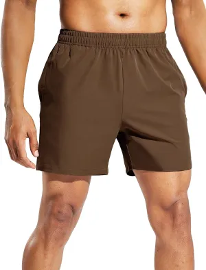 Haimont Men's Athletic Running Shorts 5 Inches for Gym Sports Active Workout with Pockets, Quick Dry, Water Resistant