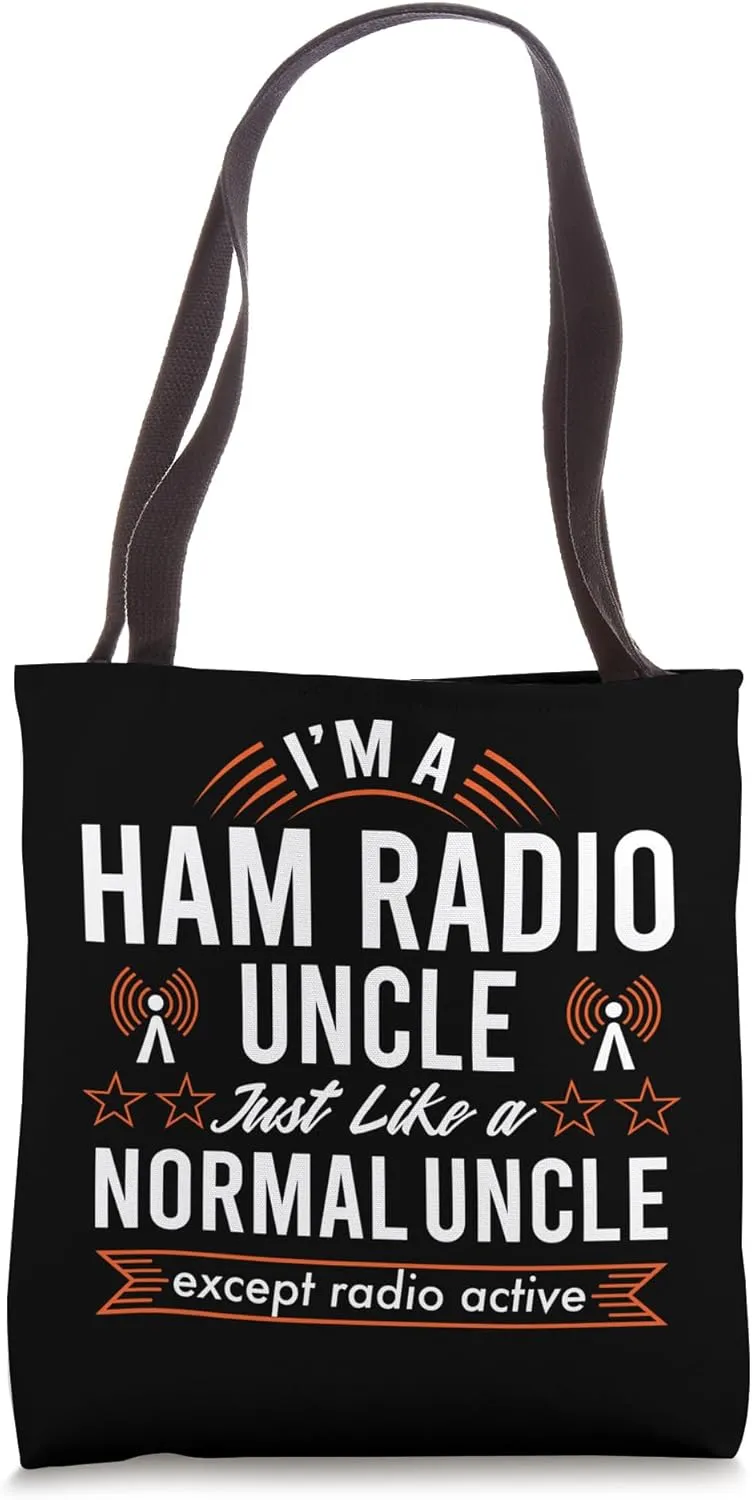 Ham Radio Operator Uncle Funny Amateur Radiotelephone Lovers Tote Bag