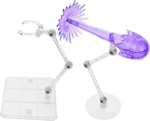HANABASS 2pcs Adjustable Doll Display Stands with Elegant Surface for Organizing Action Figures and Collectibles Various Settings Purple Bracket Holders for Dynamic Posing