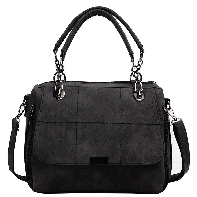 Handbag Matte Women Female Shoulder Bags Large Capacity Matcha Green PU Leather Lady Totes Boston Bag for Travel