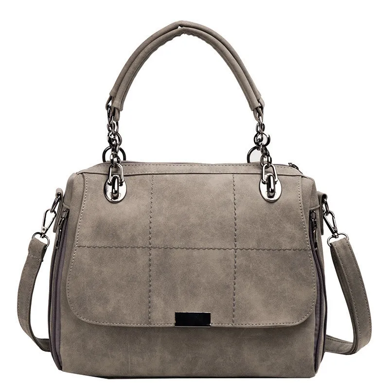Handbag Matte Women Female Shoulder Bags Large Capacity Matcha Green PU Leather Lady Totes Boston Bag for Travel