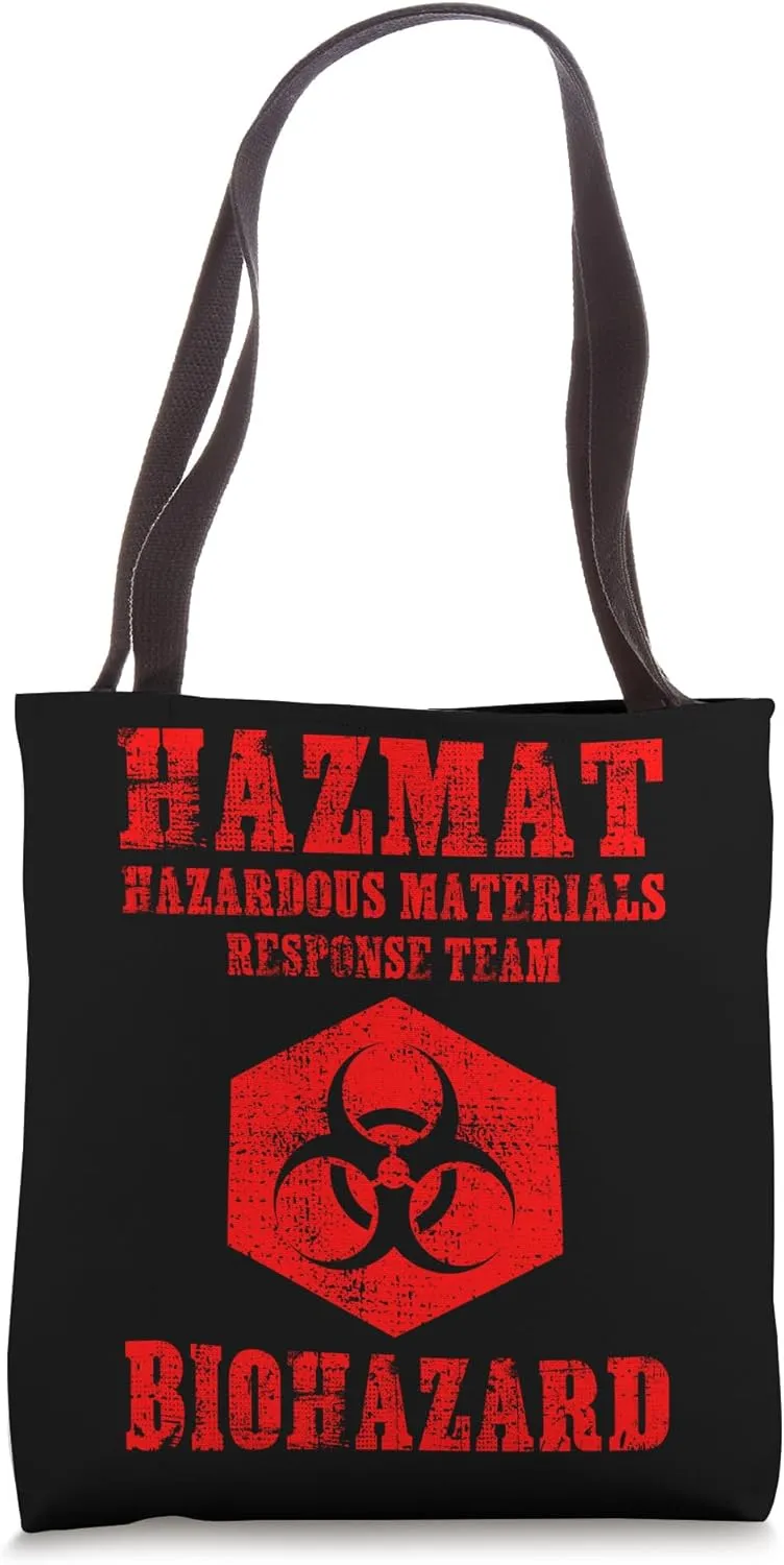 Hazardous Material Hazmat Response Team Grunge Biohazard Tote Bag