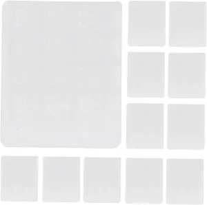 HEALLILY 50pcs Clear Cards Protectors Colored Cards Sleeves Visitor Name Clear Card Sleeves Album Protective Card Protector Case Cards Display Covers Trading Cards Mini Plastic