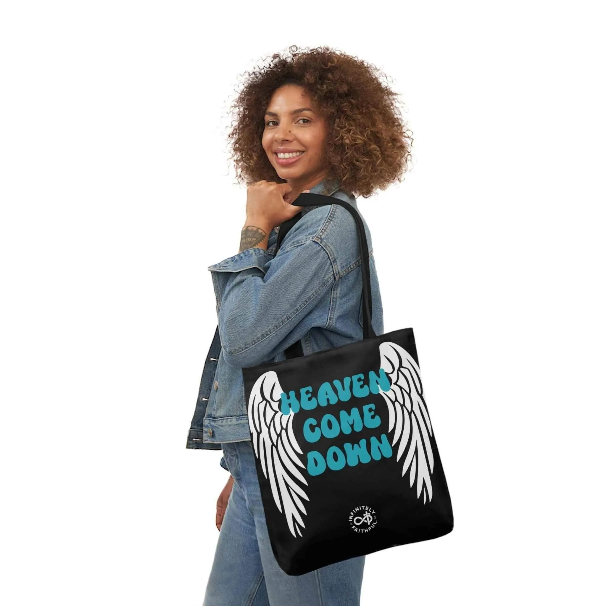 Heaven Come Down - Canvas Tote Bag, 5-Color Straps