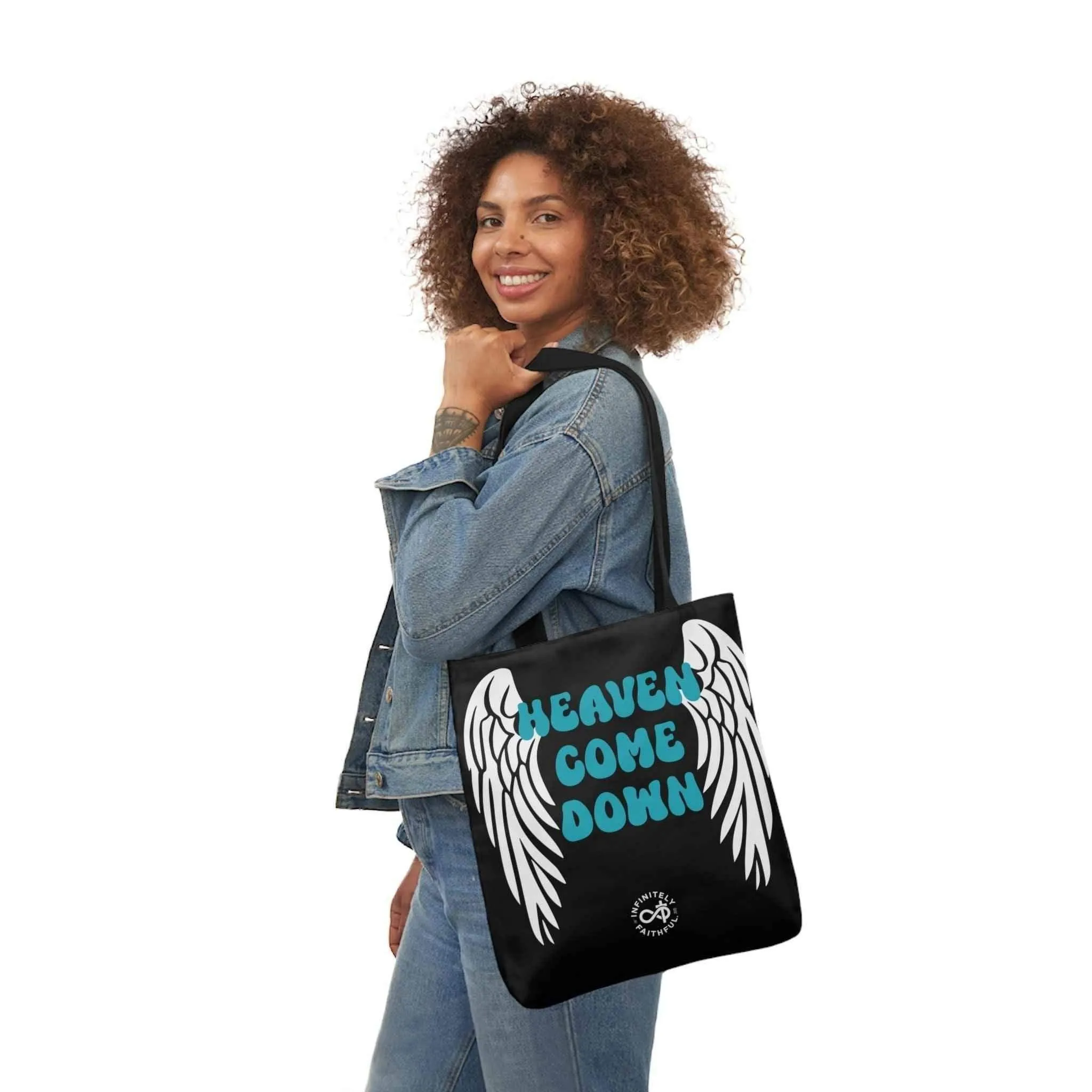 Heaven Come Down - Canvas Tote Bag, 5-Color Straps