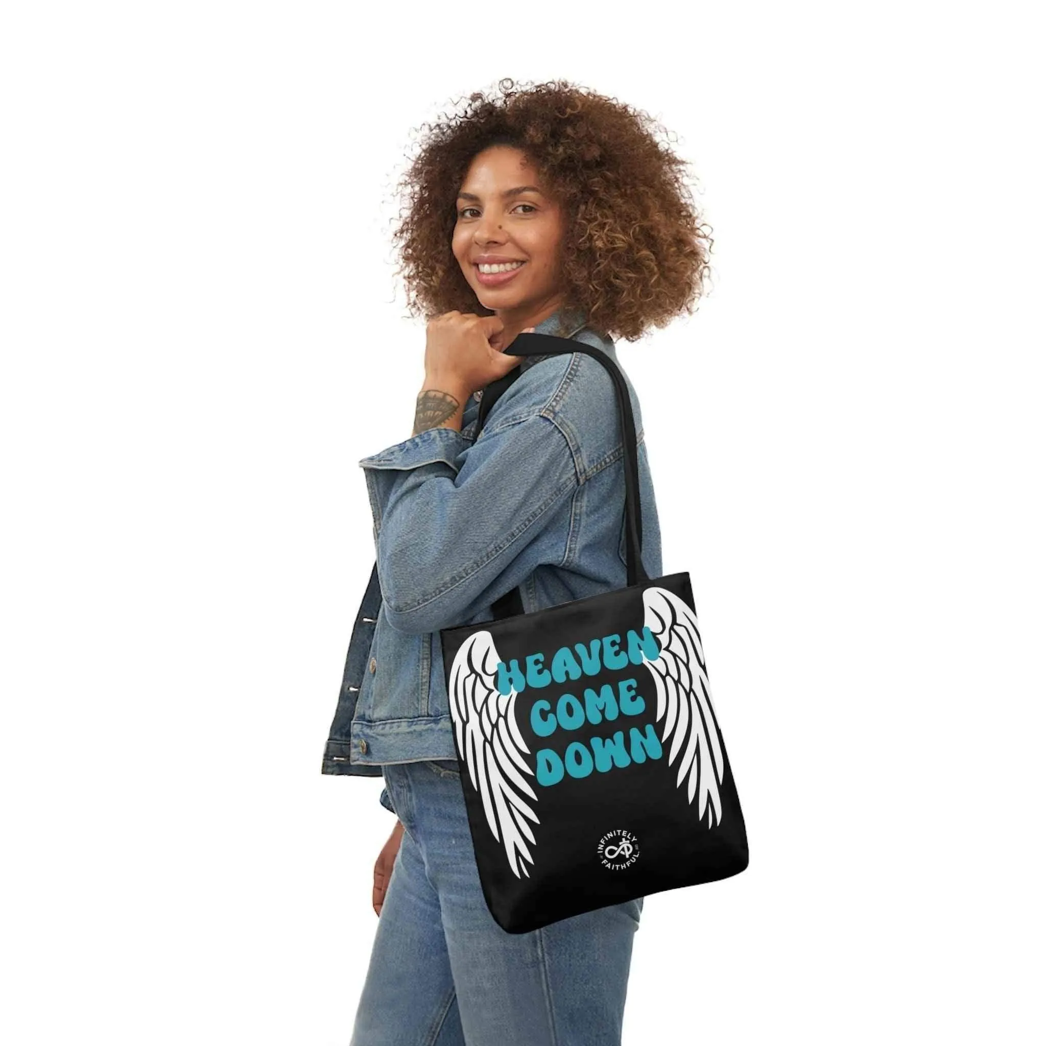 Heaven Come Down - Canvas Tote Bag, 5-Color Straps