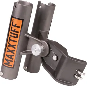 Heavy-Duty Bicycle Rod Holder, Universal Fit, Holds 2 Fishing Rods, Mounts to Seat Post - MTM103