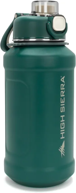 HIGH SIERRA Insulated Water Bottle for Gym with Straw or Chug - 32 oz Stainless Steel Water Bottle, Double Wall Vacuum Insulated, Easy to Clean, Leak Proof, Strong Shatter Proof Cap and Bottle, Teal