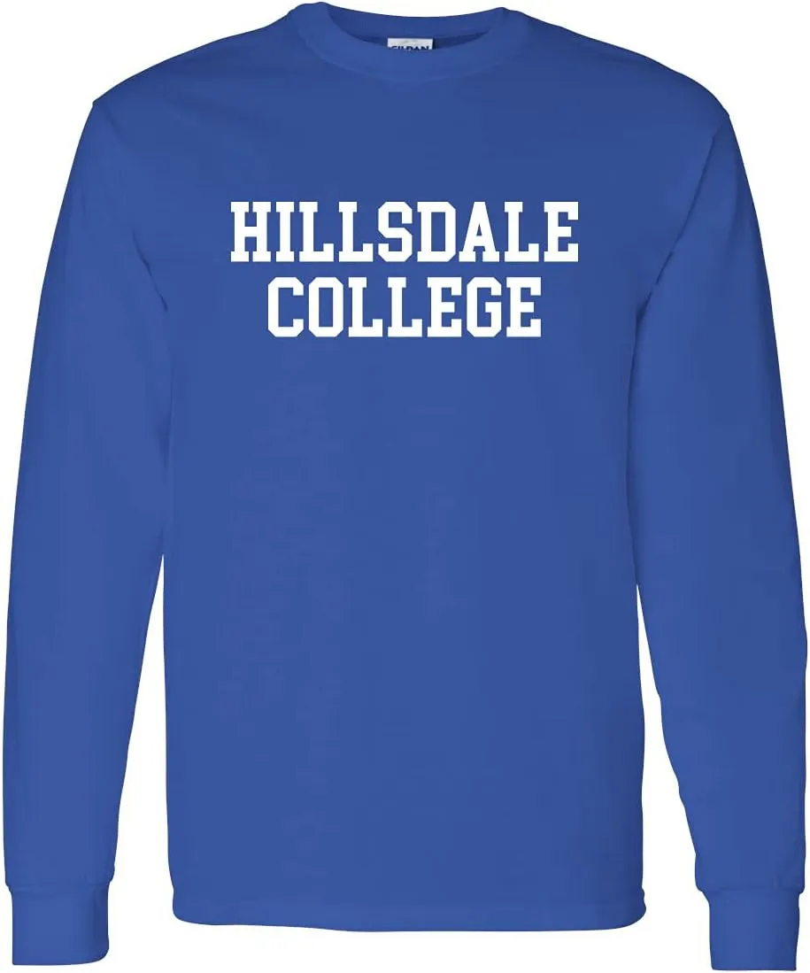 Hillsdale College One Color Unisex Long Sleeve T-Shirt - Hillsdale Chargers Apparel