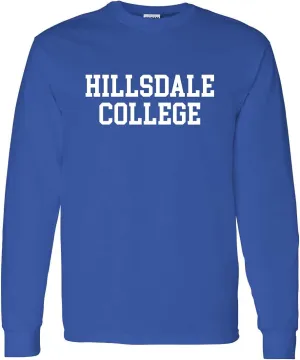 Hillsdale College One Color Unisex Long Sleeve T-Shirt - Hillsdale Chargers Apparel