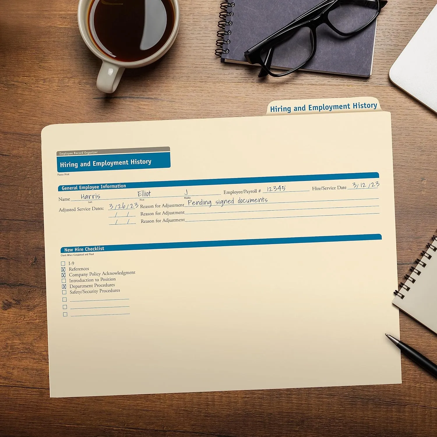 Hiring/Employment Folder | 11.75” x 9.5” | HR and Employee Management | 25-Pack