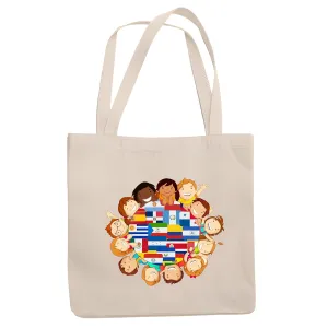 Hispanic Heritage Month for Kids Women Men Natural White Multicolor Canvas Tote Bag