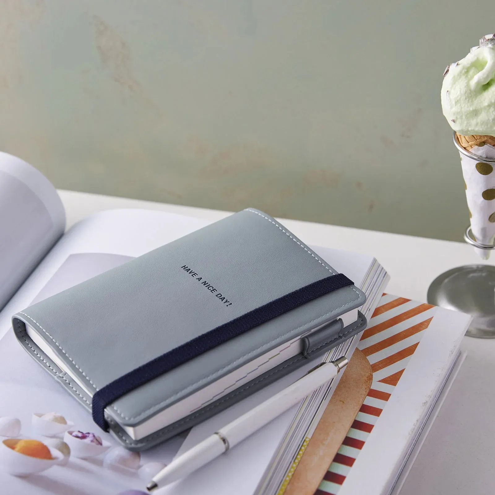 Hobonichi 2024 A6 Planner Cover [Have a Nice Day! Mint Candy]
