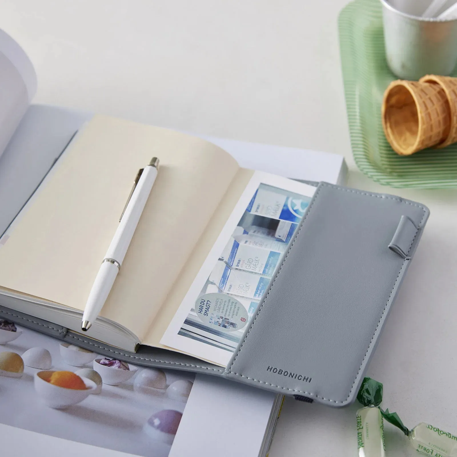 Hobonichi 2024 A6 Planner Cover [Have a Nice Day! Mint Candy]