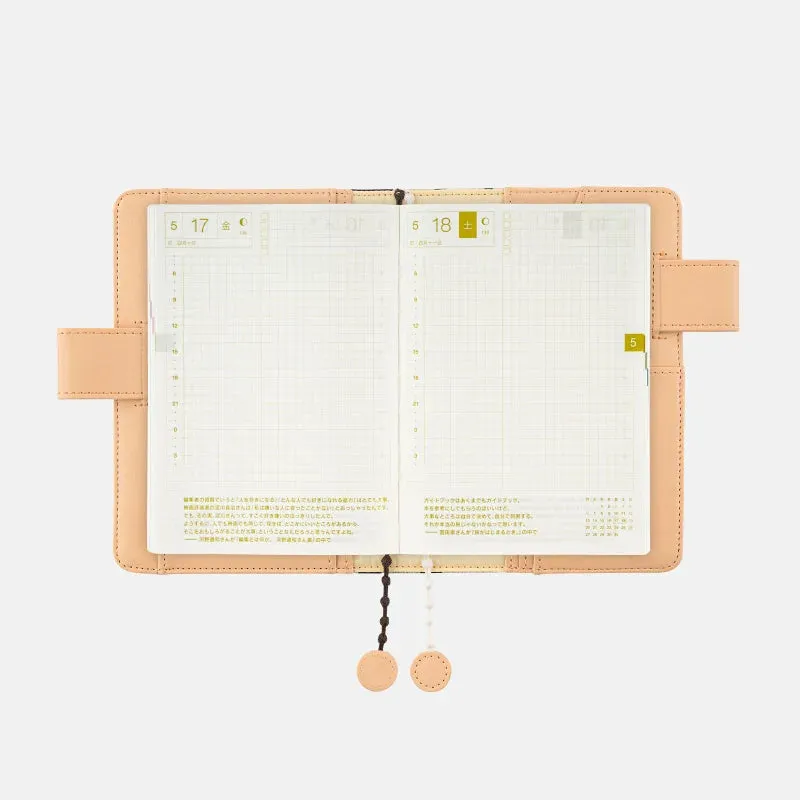 Hobonichi 2024 A6 Planner Cover [Minä Perhonen: anone-anone Black]