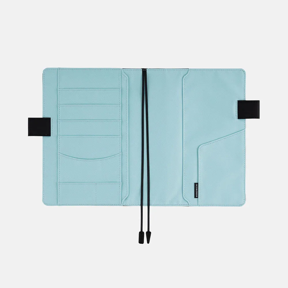 Hobonichi 2025 A5 Cousin Cover [Colors: Black x Clear Blue]