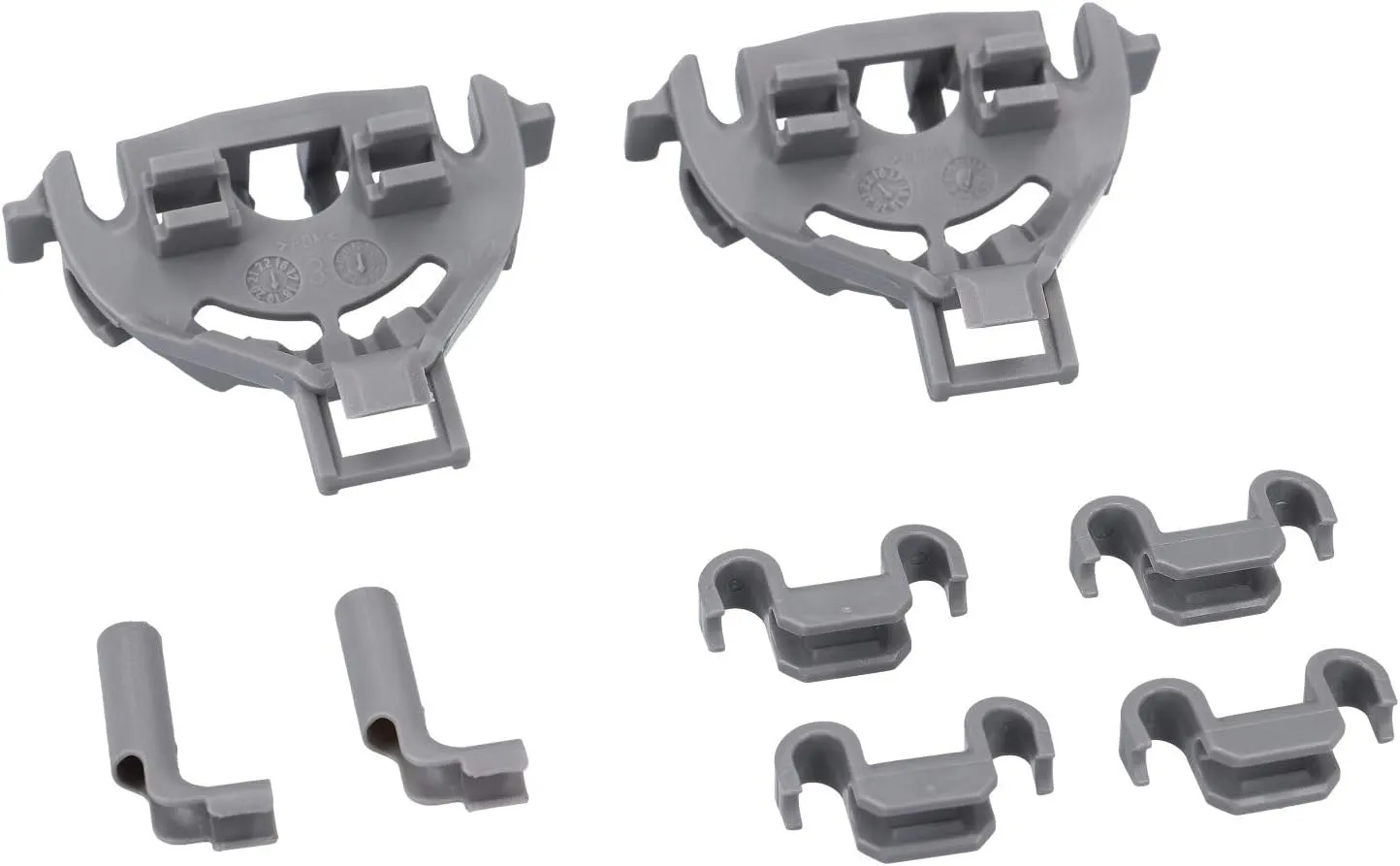 holder bearing set 8-piece for Bosch Siemens 428344 00428344 Küppersbusch 435725 for rows of spikes in the lower basket Dish rack Basket insert Plate holder Basket shelves Dishwasher