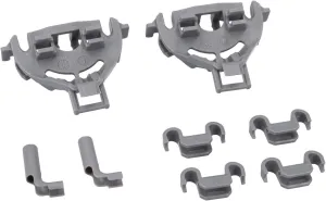 holder bearing set 8-piece for Bosch Siemens 428344 00428344 Küppersbusch 435725 for rows of spikes in the lower basket Dish rack Basket insert Plate holder Basket shelves Dishwasher