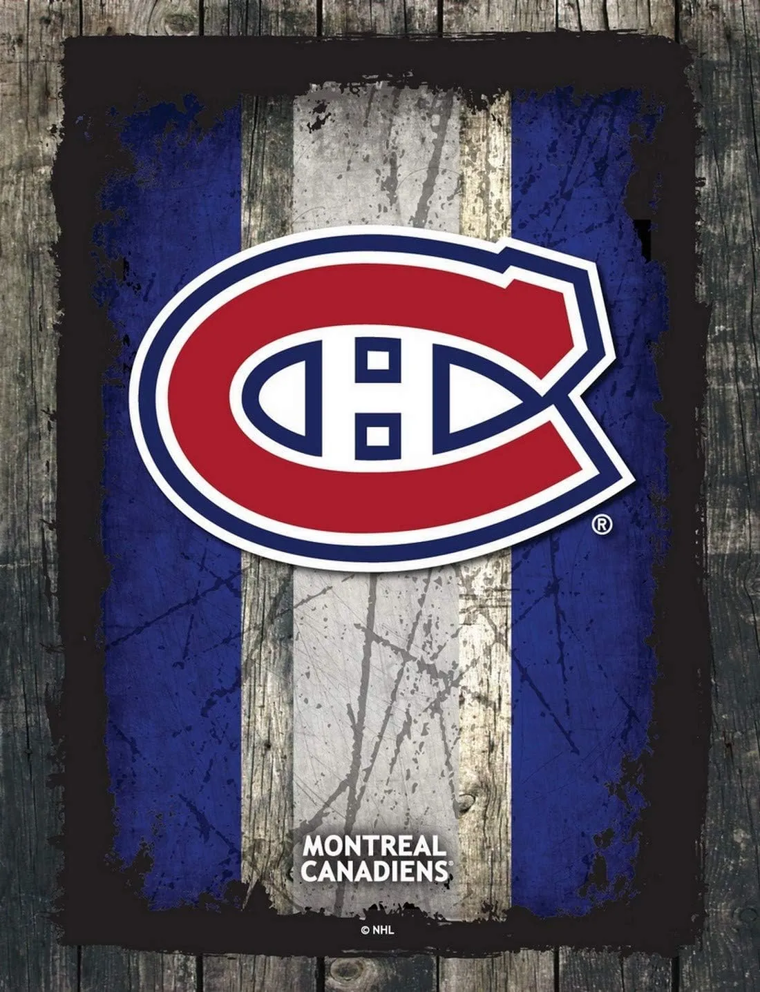 Holland Bar Stool Co. Montreal Canadiens 24" x 32" Officially Licensed Logo Canvas Art, 24x32