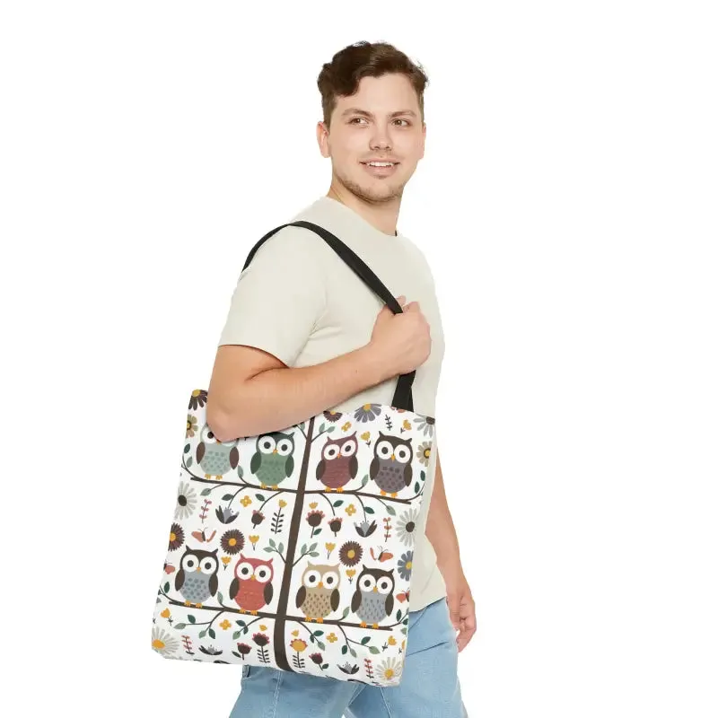 Hoot Tastic Tote Black Cotton Bliss