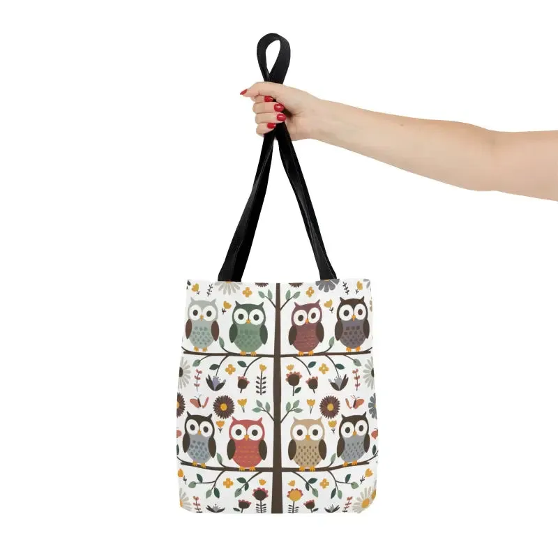 Hoot Tastic Tote Black Cotton Bliss
