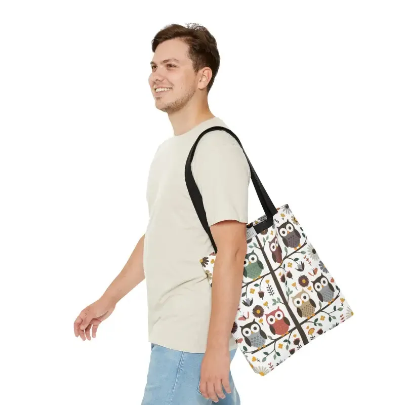 Hoot Tastic Tote Black Cotton Bliss