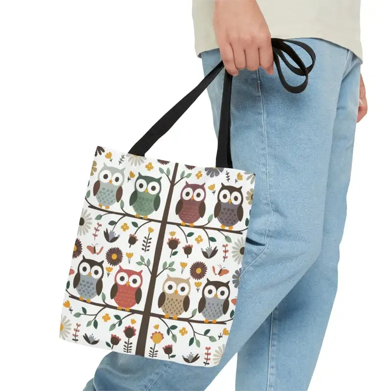 Hoot Tastic Tote Black Cotton Bliss