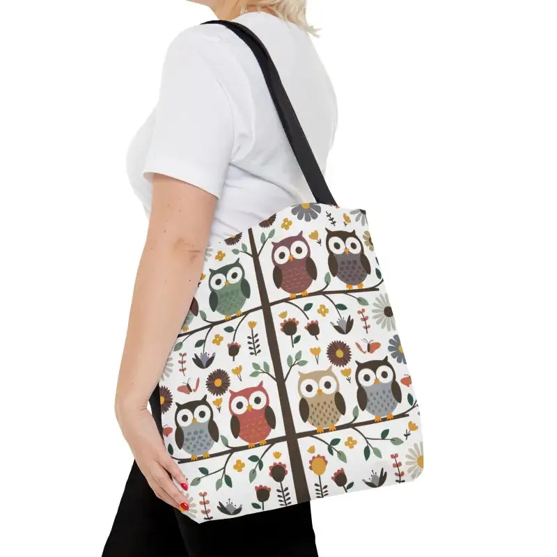 Hoot Tastic Tote Black Cotton Bliss